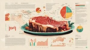 Consumo per capita de carne bovina na Austrália: 3º maior do mundo