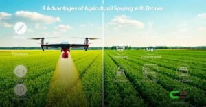 8 Vantagens da Pulverização Agrícola com Drones