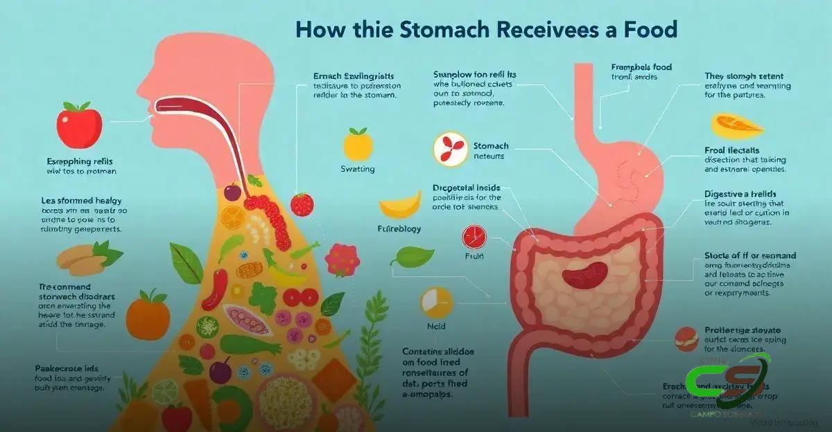 Como os Alimentos Chegam ao Estômago