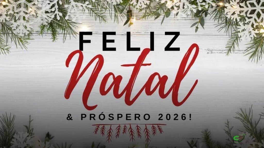 Boas festas: PecSite encerra 2025 e deseja um 2026 extremamente profícuo